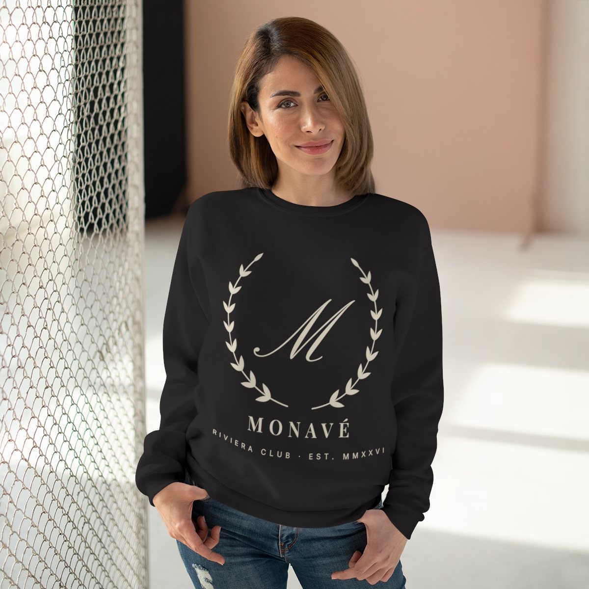 Monavé Riviera Club Sweatshirt – Black