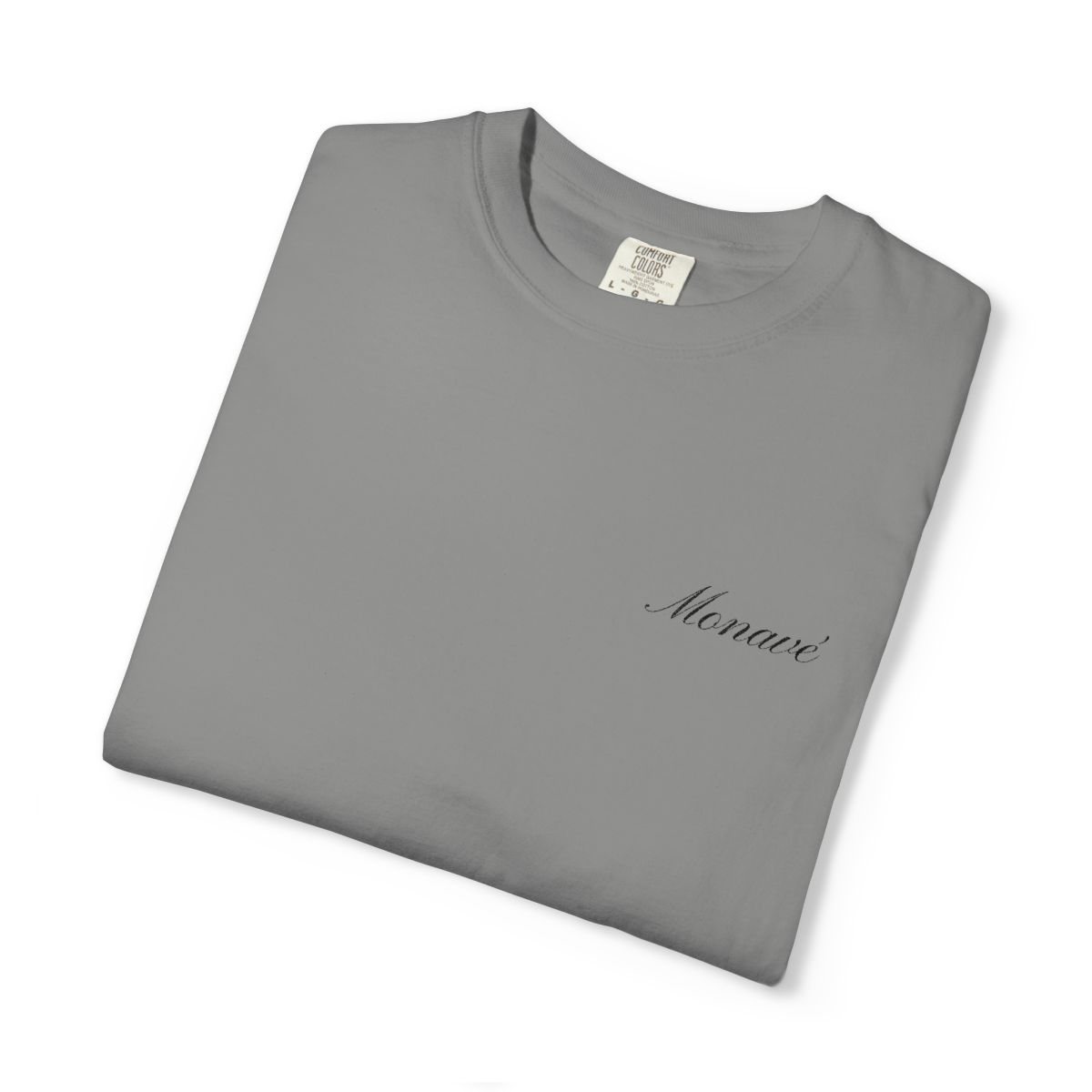 Monavé Script Tee – Granite