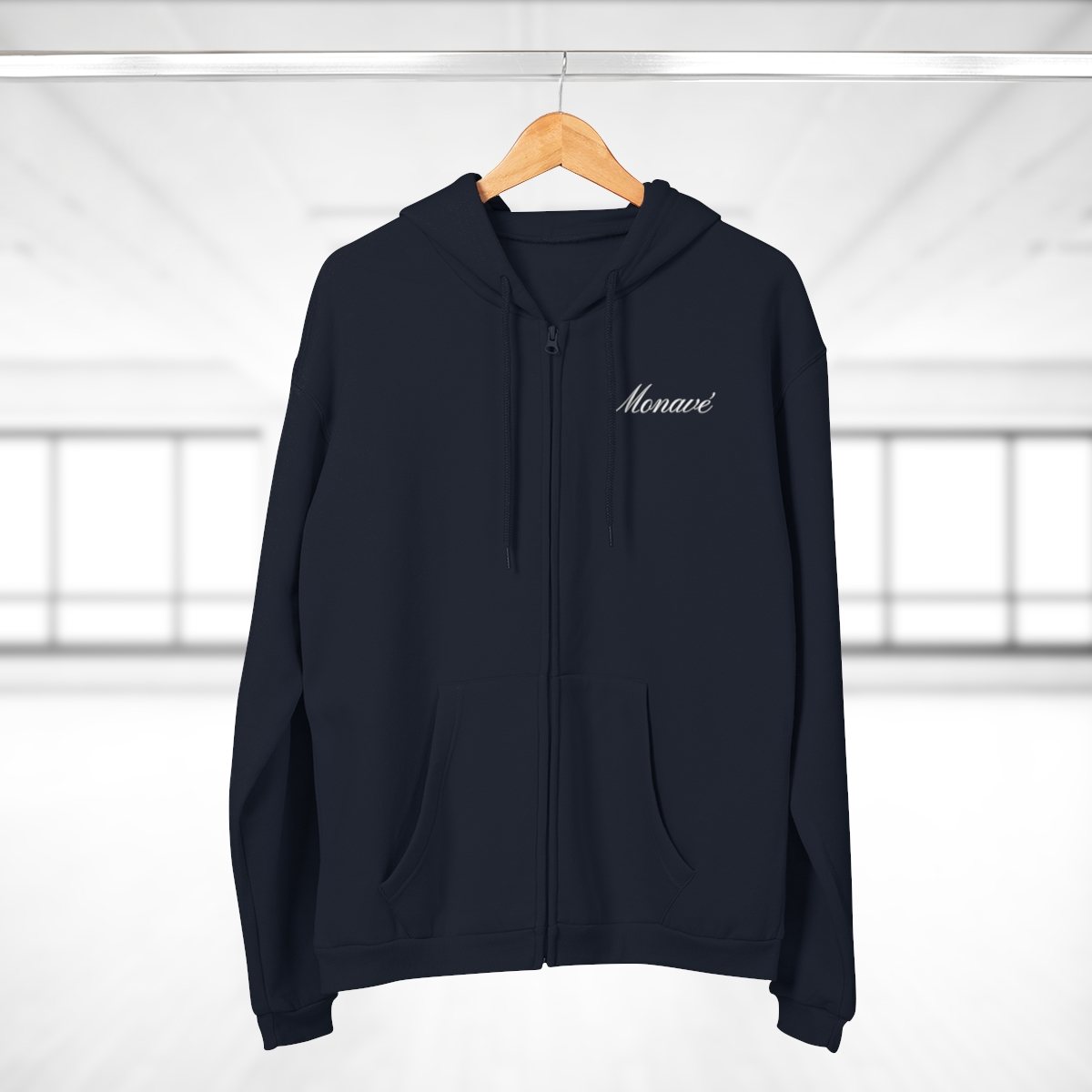 Monavé Zip Hoodie – Navy