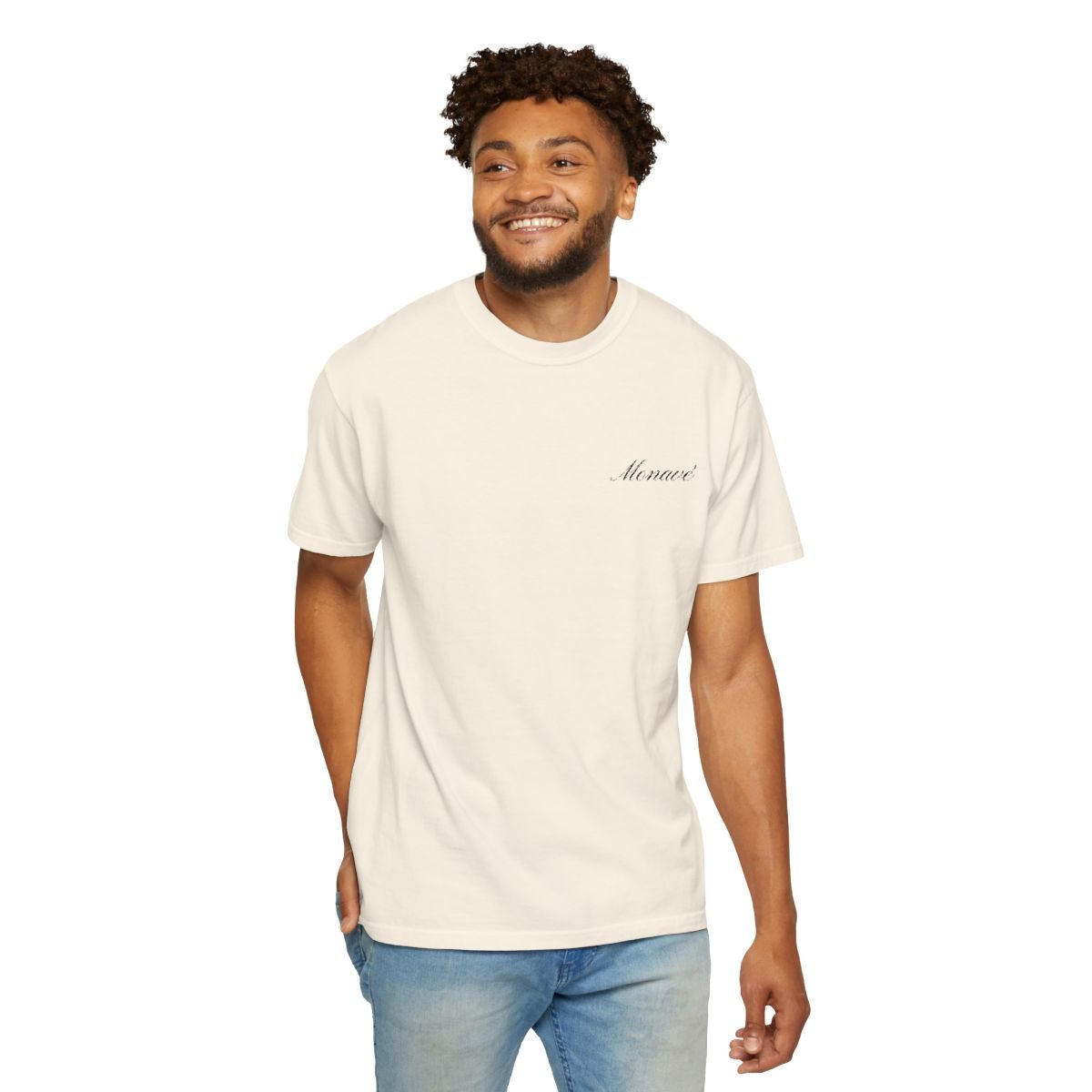 Monavé Script Tee – Ivory