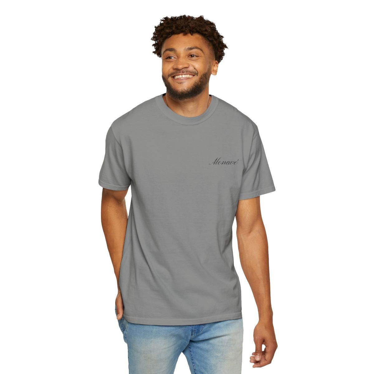 Monavé Script Tee – Granite