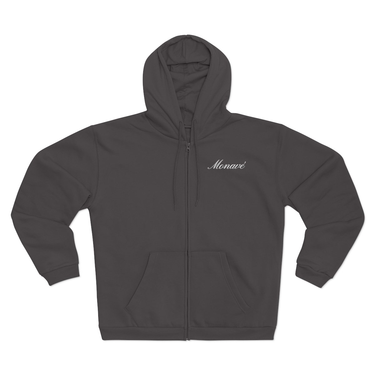 Monavé Zip Hoodie – Anthracite