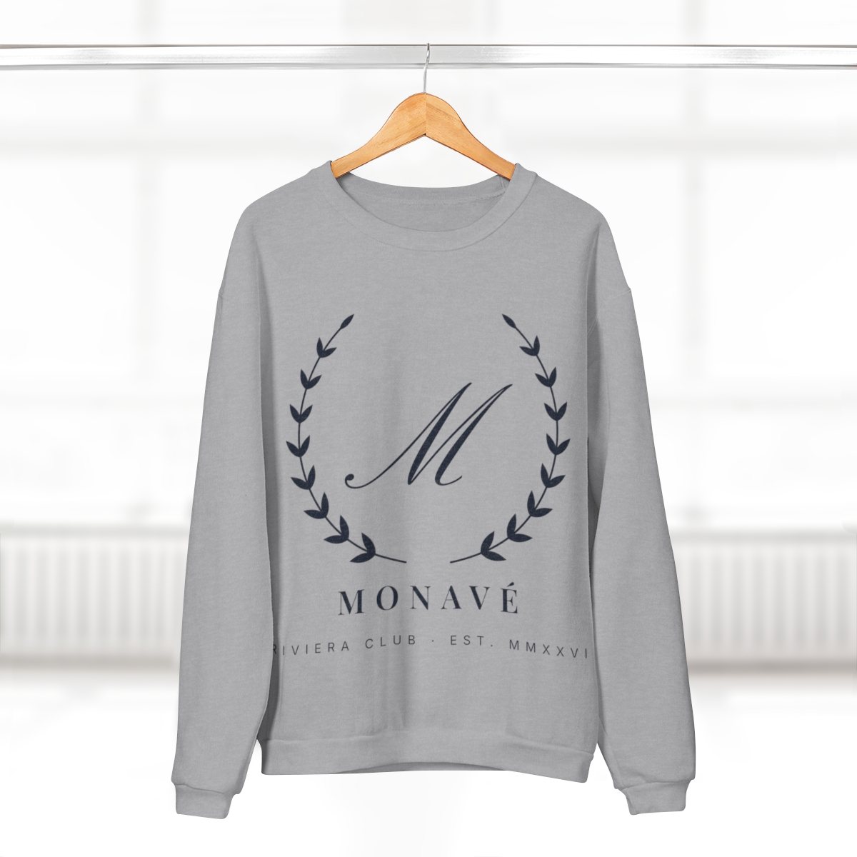Monavé Riviera Club Sweatshirt – Heather Grey