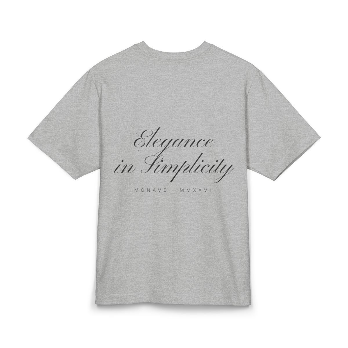 Monavé Elegance Tee – Heather Grey