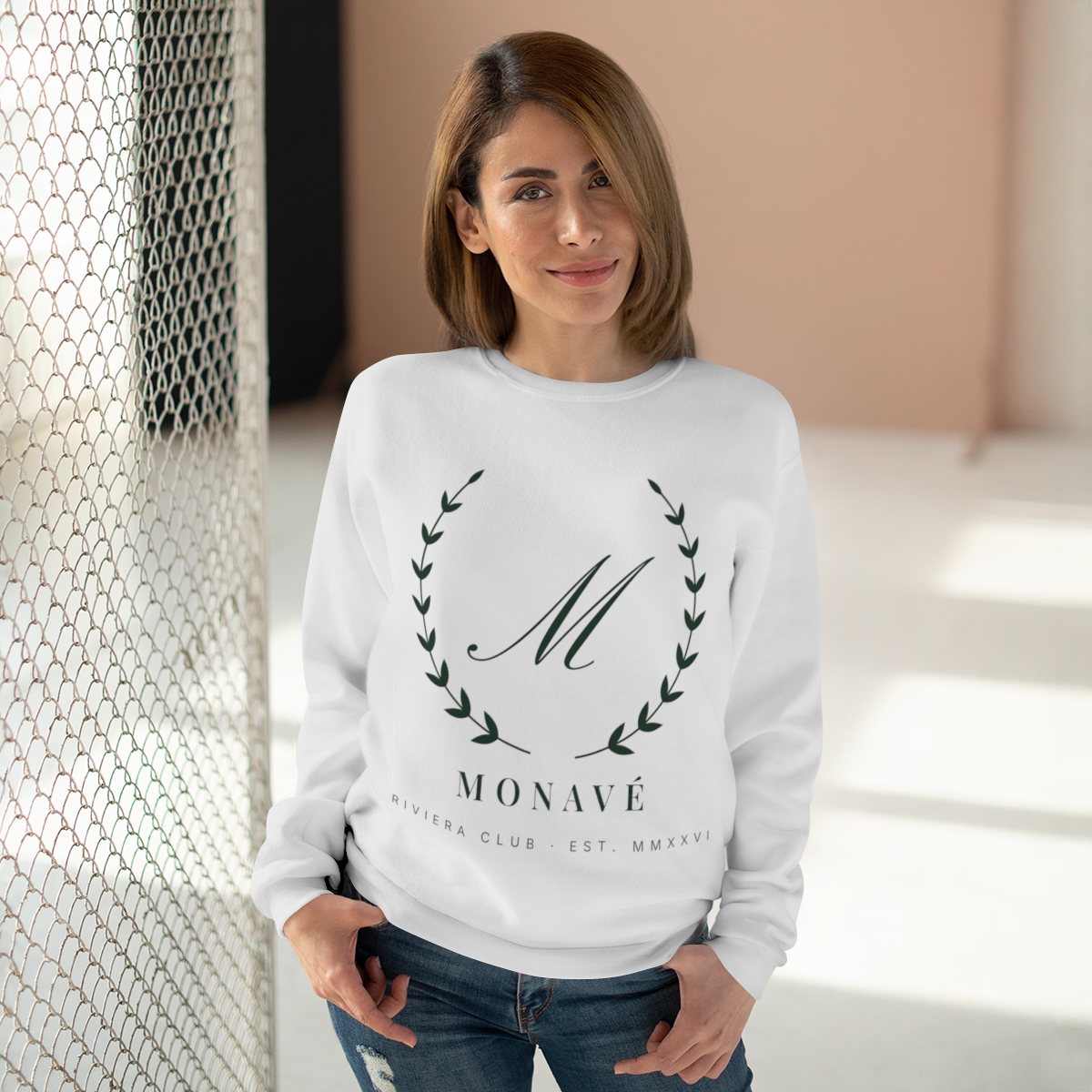 Monavé Riviera Club Sweatshirt – White