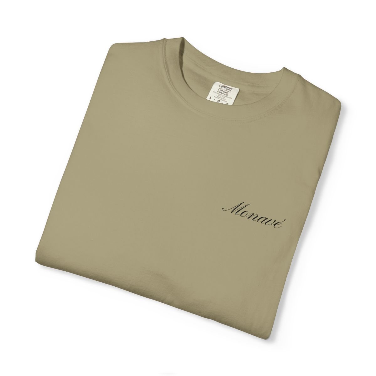 Monavé Script Tee – Khaki