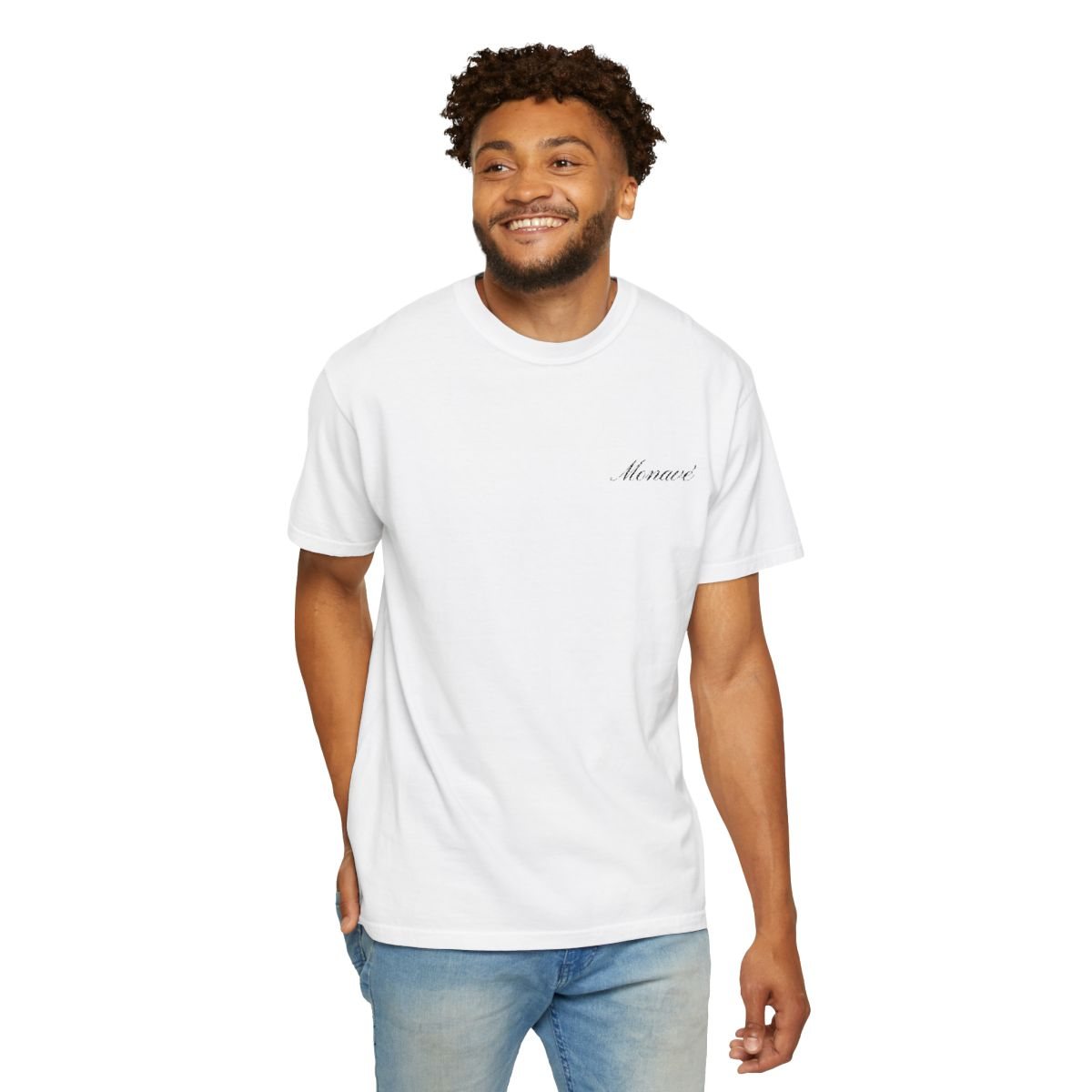 Monavé Script Tee – White